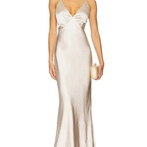 Lovers + Friends Alani Gown in Champagne